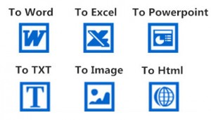 Support Target Formats of PDF