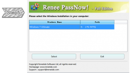 Select OS before reset Windows password
